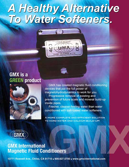 GMX Magnetic Fluid Conditioner - hard water conditioning remove ph scale, water softening
