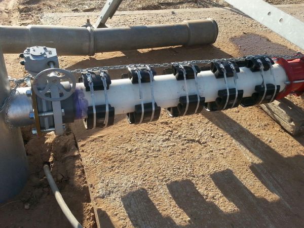 GMX Model 8000s on a 6 in pivot irrigation line in Texas
GMX Model 8000s on a 6 in pivot irrigation line in Texas
Keywords: Agriculture